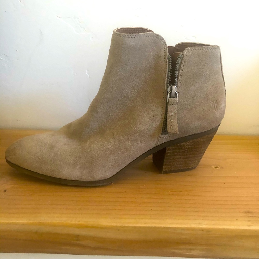 Frye suede ankle booties